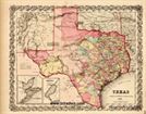 Texas Historical Map - Texas 1856 